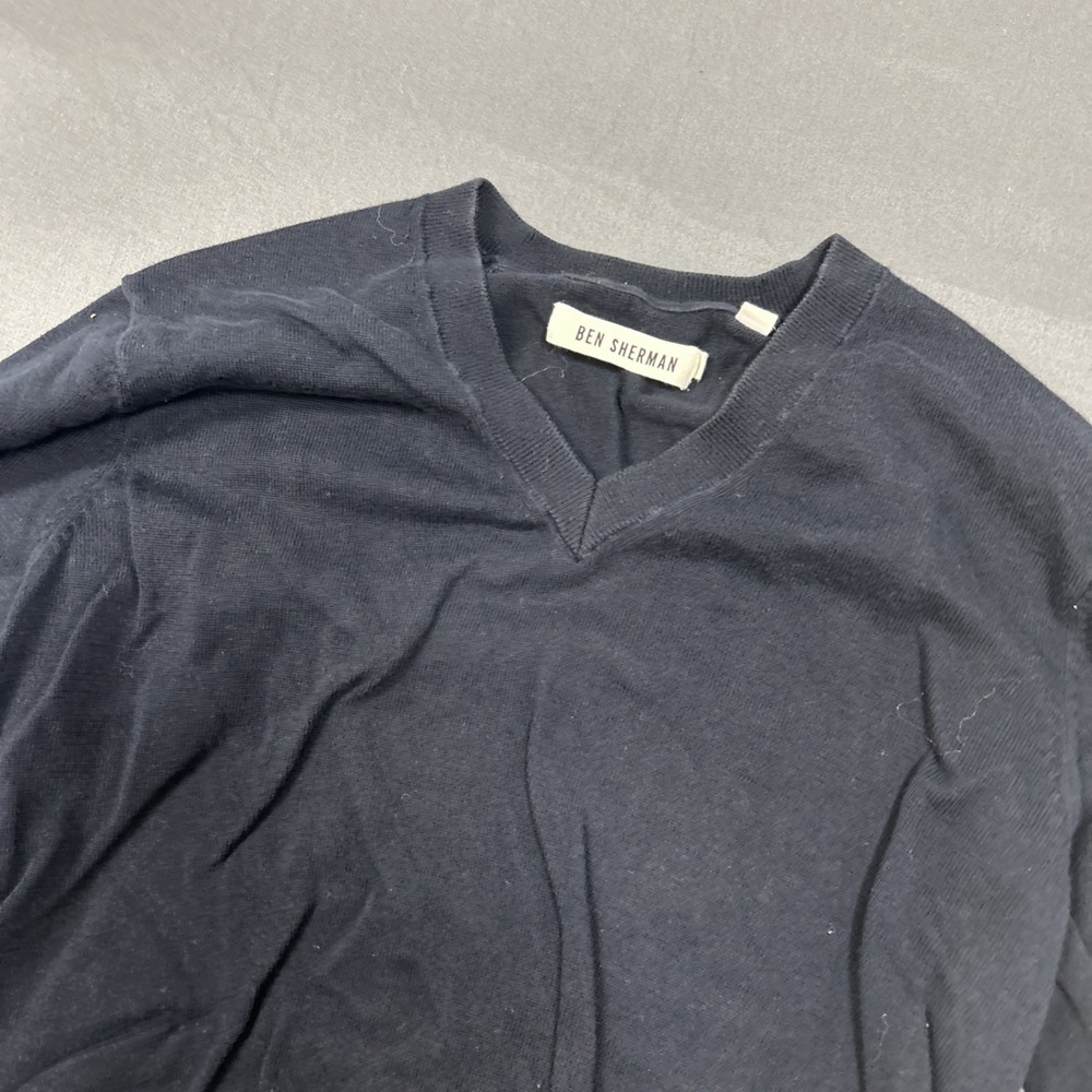 Ben Sherman sweater is a black V-neck pullover Size Small